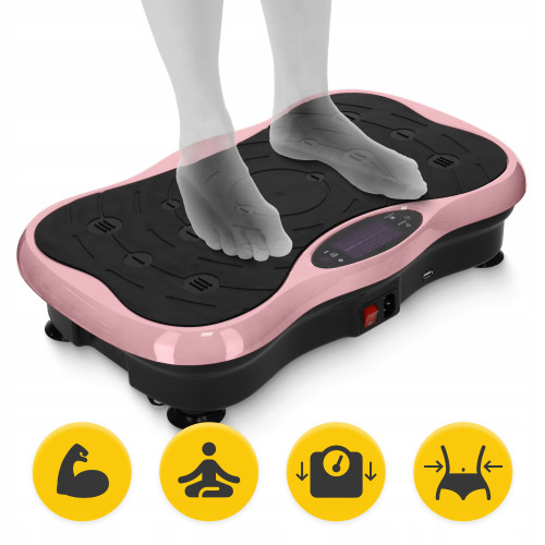 Вибрационная платформа  4FIZJO Ultra+ Black/Pink - фото №2